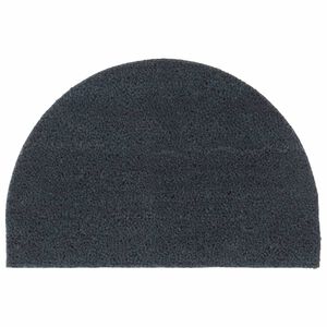 vidaXL ajtószőnyeg Sötétszürke félkör Tufting kókuszrostos szőnyeg