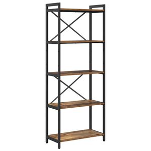 vidaXL K&ouml;nyvespolc 60 x 30 x 155 cm Szerelt Fa R&eacute;gi fa