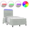 vidaXL LED Box Spring &Aacute;gy matracmal Vil&aacute;gossz&uuml;rke 120 x 190 cm sz&ouml;vet