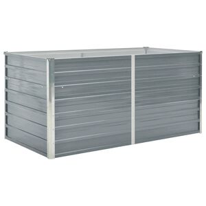 vidaXL Kerti magas&aacute;gy&aacute;s horganyzott ac&eacute;lb&oacute;l 160x80x77cm sz&uuml;rke