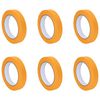 vidaXL Festő Maszkoló Szalagok 6 pcs Sárga 19mm x 50m Papír
