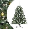 vidaXL Mű kar&aacute;csonyfa Z&ouml;ld 120 cm PVC &eacute;s Műanyag &eacute;s Ac&eacute;l