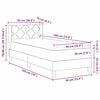 vidaXL Boxspring &aacute;gy matraccal matracmal S&ouml;t&eacute;tsz&uuml;rke 90 x 190 cm