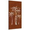 vidaXL p&aacute;lmafa mint&aacute;s corten ac&eacute;l kerti fald&iacute;sz 105 x 55 cm