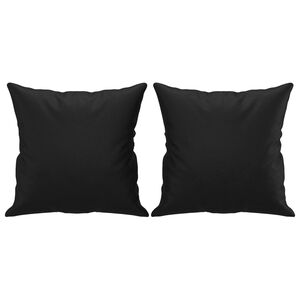 vidaXL 2 db fekete műbőr d&iacute;szp&aacute;rna 40 x 40 cm
