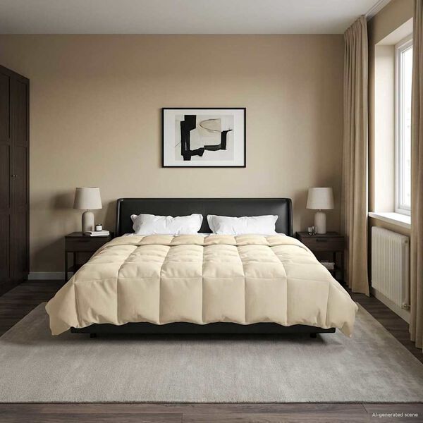 vidaXL Teljes &eacute;ves takar&oacute; S&ouml;v&eacute;nyes Kr&eacute;m 220 x 260 cm Mikrosz&aacute;l