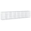 vidaXL horganyzott vas gabion kos&aacute;r fed&eacute;llel 700 x 100 x 150 cm