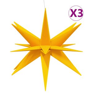vidaXL 3 db &ouml;sszecsukhat&oacute; s&aacute;rga kar&aacute;csonyi l&aacute;mpa LED-del 100 cm