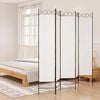 vidaXL feh&eacute;r 5 paneles parav&aacute;n 200x200 cm sz&ouml;vet