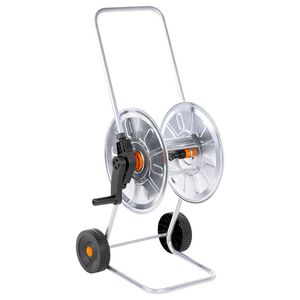 vidaXL ac&eacute;l kerekes t&ouml;mlődob 50 m 1/2"-es vagy 35 m 3/4"-es t&ouml;mlőh&ouml;z