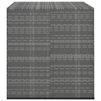 vidaXL szürke polyrattan kerti párnatartó doboz 100 x 97,5 x 104 cm
