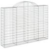 vidaXL 13 db íves horganyzott vas gabion kosár 200x30x140/160 cm