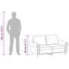 vidaXL 2 szem&eacute;lyes bord&oacute; műbőr kanap&eacute; 120 cm