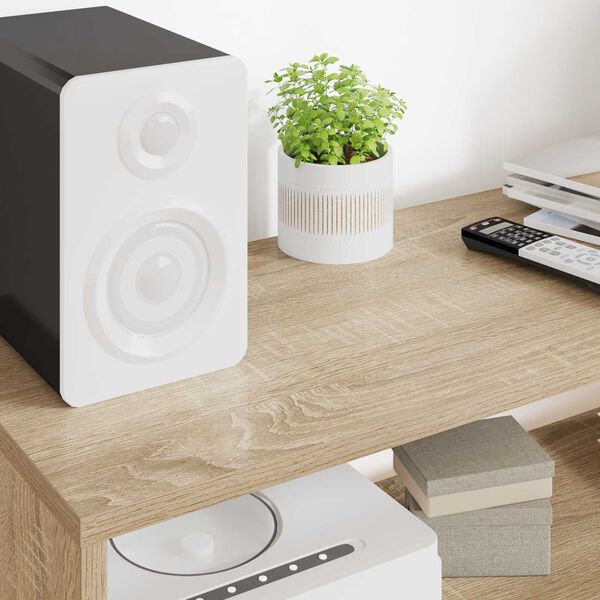 vidaXL TV szekr&eacute;ny Sonoma t&ouml;lgy 100 x 30 x 40 cm Faanyag