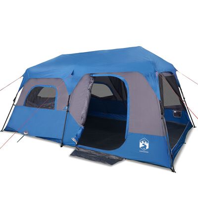 vidaXL 9 személyes kék gyorskioldó vízálló családi sátor