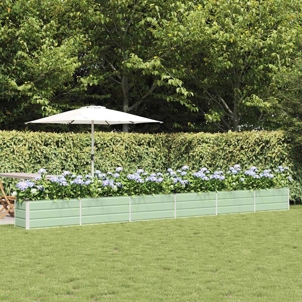 vidaXL N&ouml;v&eacute;nytart&oacute; Pasztell Z&ouml;ld 480 x 50 x 45 cm Horganyzott ac&eacute;l