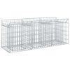 vidaXL Gabion emelt &aacute;gy 150 x 50 x 60 cm Horganyzott Ac&eacute;l Ez&uuml;st