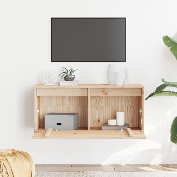 vidaXL tömör fenyőfa faliszekrény 80 x 30 x 35 cm