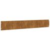 vidaXL 50 db rugalmas corten ac&eacute;l gyepszeg&eacute;ly 15 x 103 cm