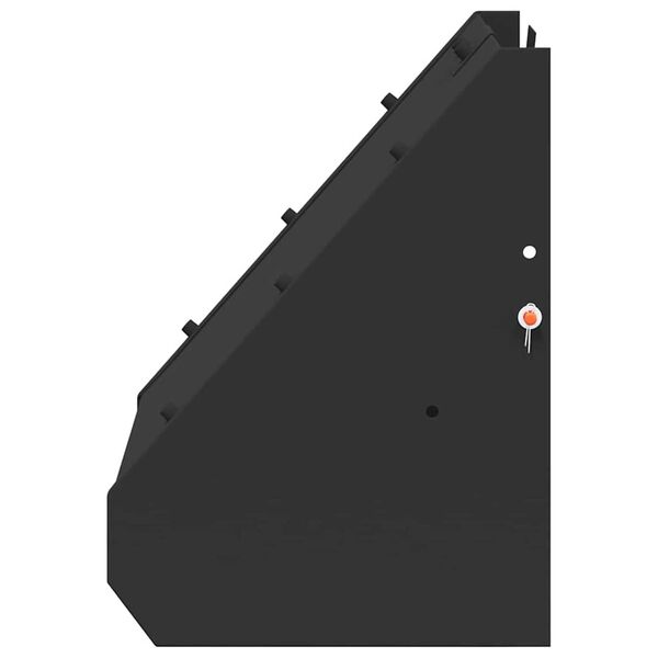 vidaXL Lövedékfogó Fekete 31 x 23 x 31.5 cm Acél