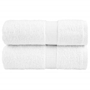 vidaXL pr&eacute;mium mosd&oacute;t&ouml;r&ouml;lk&ouml;ző SOLUND 2 db feh&eacute;r 30 x 30 cm 600 g/m&sup2;