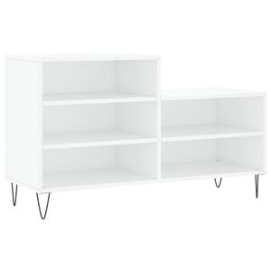 vidaXL feh&eacute;r szerelt fa cipősszekr&eacute;ny 102x36x60 cm