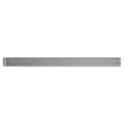 vidaXL ezüstszínű porszórt acél kerti magaságyás 512x80x36 cm