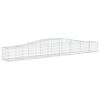 vidaXL &iacute;ves horganyzott vas gabion kos&aacute;r 400x50x40/60 cm