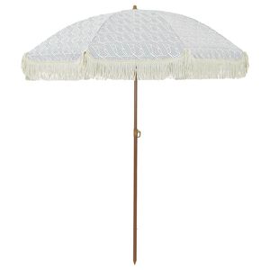 vidaXL Tengerparti napernyő 160 x 160 x 196 cm Poli&eacute;szter &eacute;s ac&eacute;l