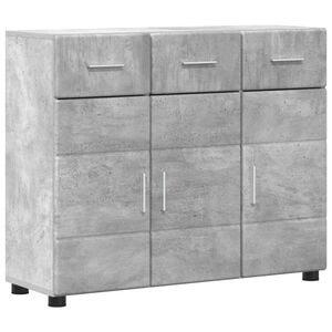 vidaXL Sz&eacute;f FLORIN 88,5 x 30,5 x 73 cm Beton Sz&uuml;rke Faanyag