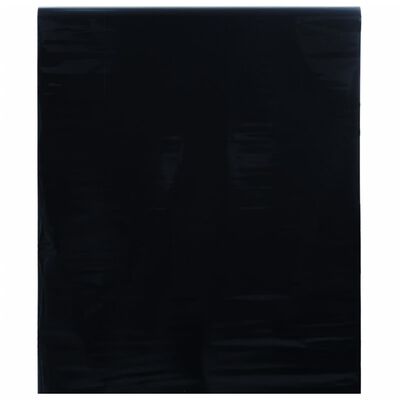 vidaXL matt fekete PVC statikus ablakfólia 45 x 2000 cm