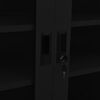 vidaXL fekete ac&eacute;l irodai szekr&eacute;ny 90 x 40 x 90 cm