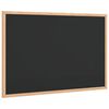 vidaXL fekete kr&eacute;tat&aacute;bla t&ouml;m&ouml;r fenyőfa kerettel 60 x 40 cm