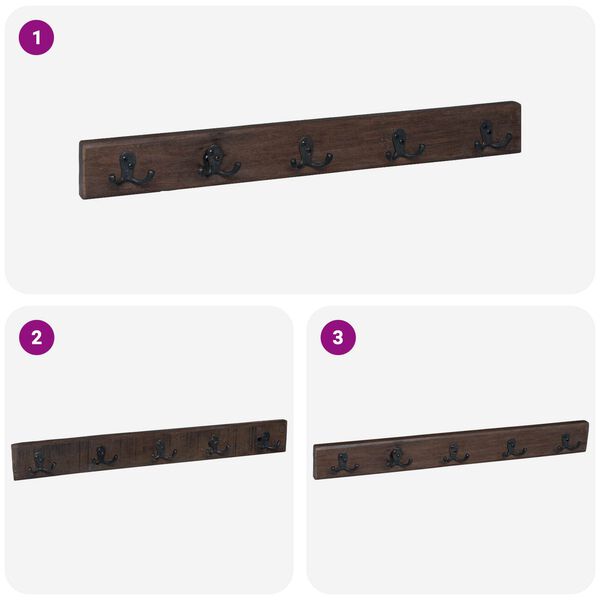 vidaXL Fogas Barna 60 x 7 x 8 cm Szil&aacute;rd &Uacute;jrahasznos&iacute;tott Fa