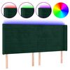 vidaXL s&ouml;t&eacute;tz&ouml;ld b&aacute;rsony LED-es fejt&aacute;mla 163x16x118/128 cm