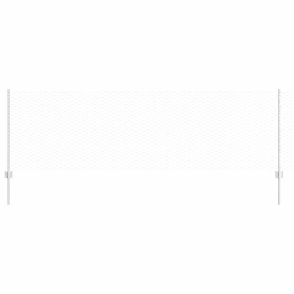 vidaXL Kerítés és Oszlop Ezüst 0,8 x 10 m Acél