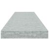 vidaXL 2 db betonsz&uuml;rke MDF lebegő fali polc 90 x 23,5 x 3,8 cm