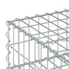 vidaXL Gabion emelt &aacute;gy Ez&uuml;st 100 x 100 x 20 cm Horganyzott ac&eacute;l
