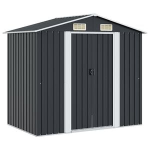 vidaXL antracitsz&uuml;rke ac&eacute;l kerti f&eacute;szer 204 x 132 x 186 cm