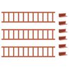 vidaXL Tető havaz&aacute;sv&eacute;dő Piros 300 x 2,5 x 20 cm Ac&eacute;l