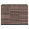 vidaXL barna polyrattan kerti p&aacute;rnatart&oacute; doboz 145 x 100 x 103 cm