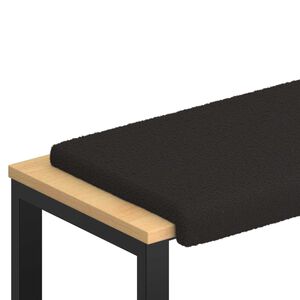 vidaXL Padp&aacute;rna Sherpa sz&ouml;vet Fekete M&eacute;ret: 35 cm m&eacute;ly