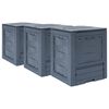 vidaXL 3 db sz&uuml;rke kerti komposzt&aacute;l&oacute; 60 x 60 x 73 cm 780 liter