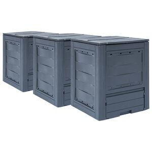 vidaXL 3 db sz&uuml;rke kerti komposzt&aacute;l&oacute; 60 x 60 x 73 cm 780 liter