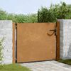 vidaXL Corten ac&eacute;l kerti kapu 100x100 cm