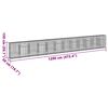 vidaXL horganyzott vas gabion kosár fedéllel 1200 x 50 x 150 cm