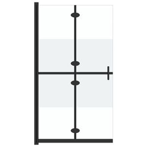 vidaXL selyemmatt ESG &uuml;veg &ouml;sszecsukhat&oacute; zuhanyfal 70 x 190 cm