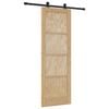 vidaXL Cs&uacute;sz&oacute; ajt&oacute; ORKDAL Term&eacute;szetes 73,5 x 211 cm T&ouml;m&ouml;r Fenyőfa