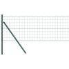 vidaXL Ker&iacute;t&eacute;s oszlopokkal Z&ouml;ld 0,8 x 10 m Ac&eacute;l