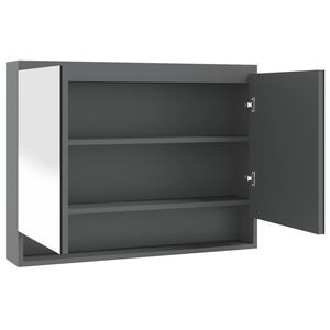 vidaXL sz&uuml;rke MDF t&uuml;kr&ouml;s f&uuml;rdőszobaszekr&eacute;ny 80 x 15 x 60 cm